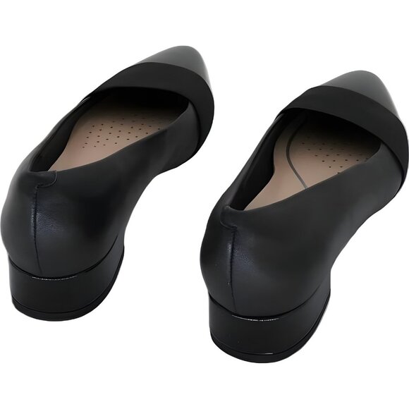 Easy Spirit Casta eFlex Black Low Heel Pumps Comfortable Work Shoes 6M - Picture 3 of 6